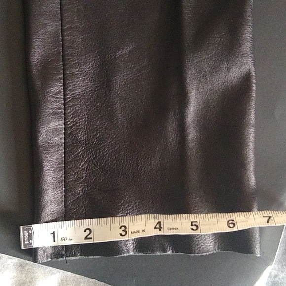 Le Baz vintage lined soft black leather pants size 6 - Picture 6 of 8